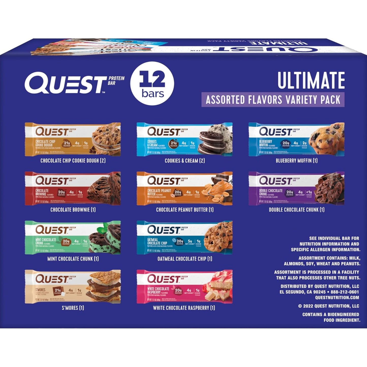 【多種口味】Quest Nutrition Protein Bar 蛋白棒