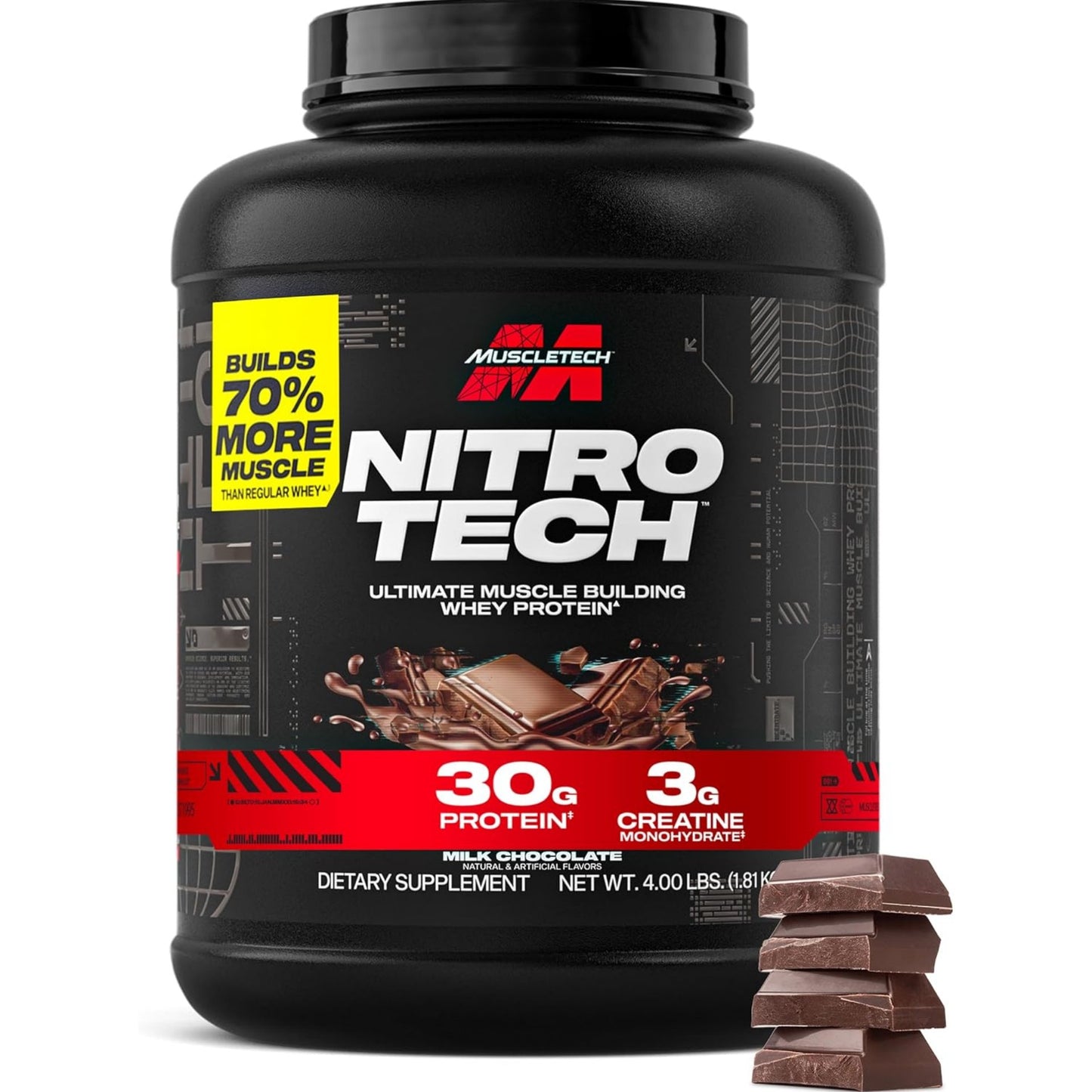 【多種口味】MuscleTech Nitro-Tech Whey Protein Powder 乳清蛋白粉