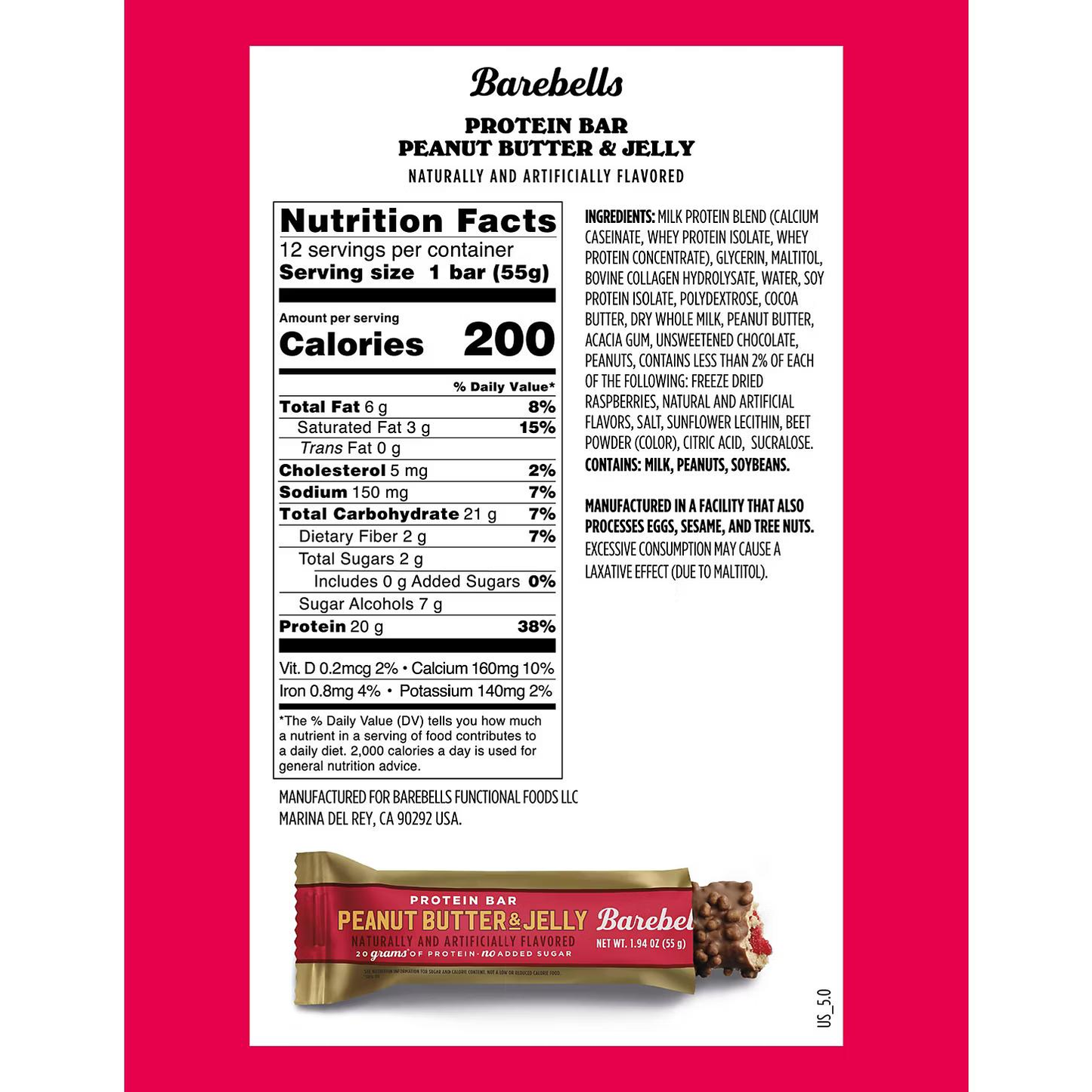 【多種口味】Barebells Protein Bar 蛋白棒