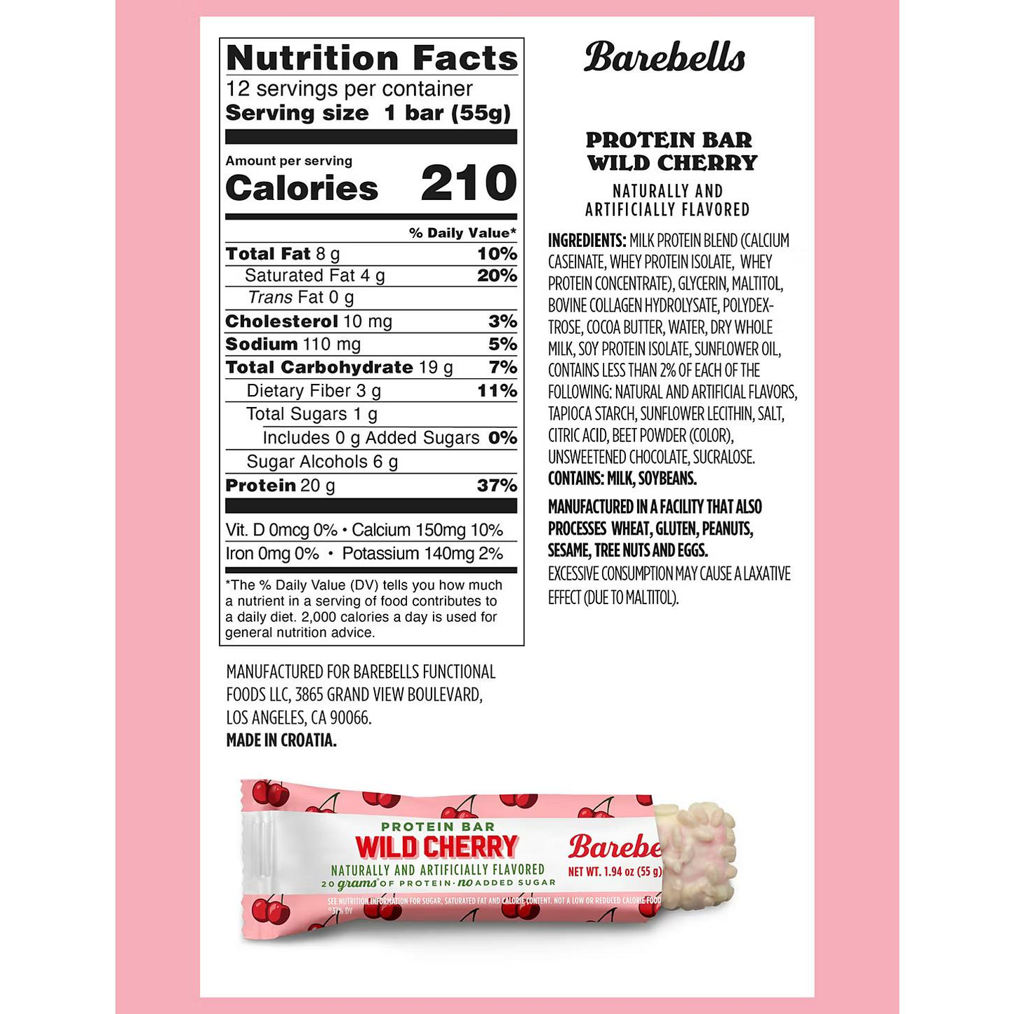 【多種口味】Barebells Protein Bar 蛋白棒