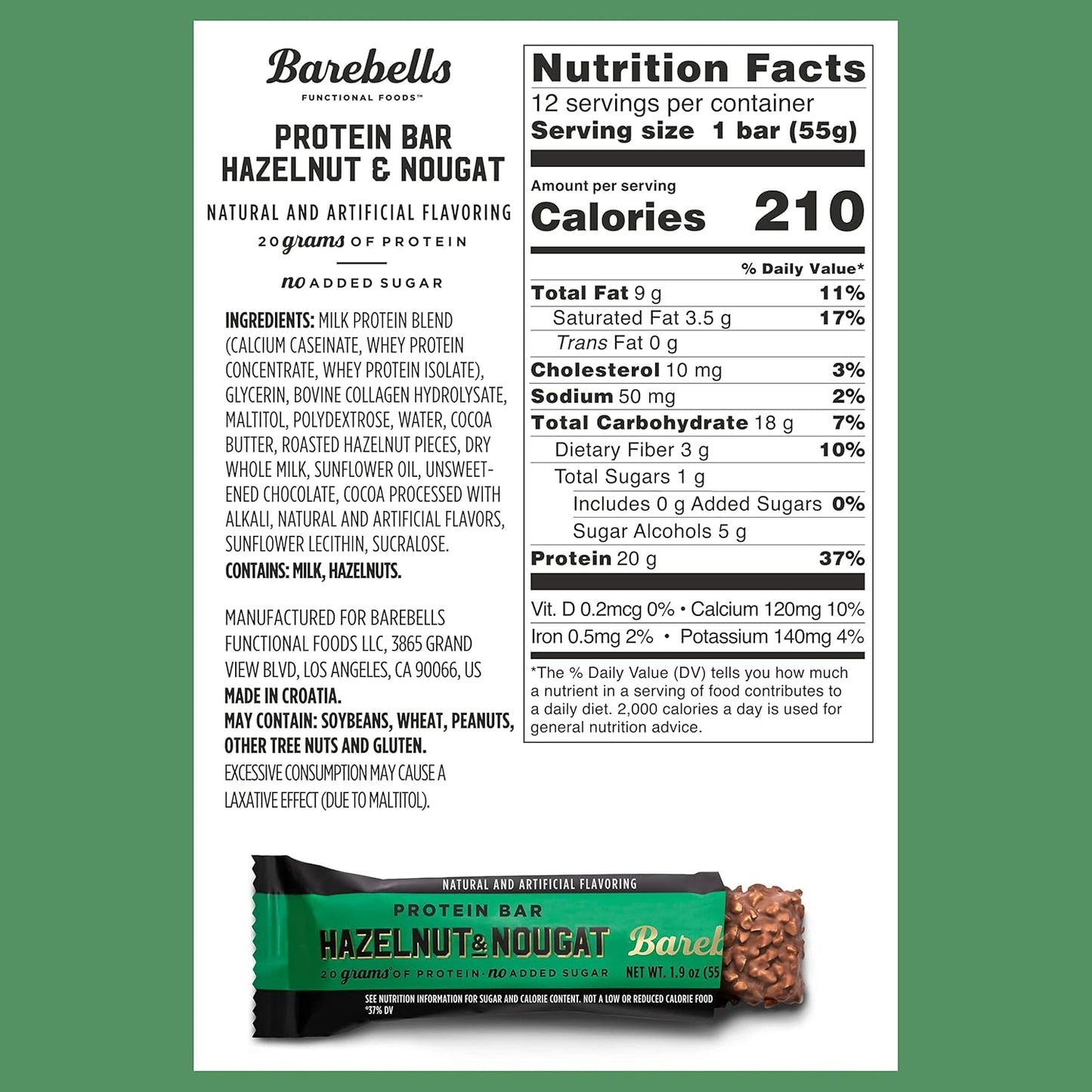 【多種口味】Barebells Protein Bar 蛋白棒