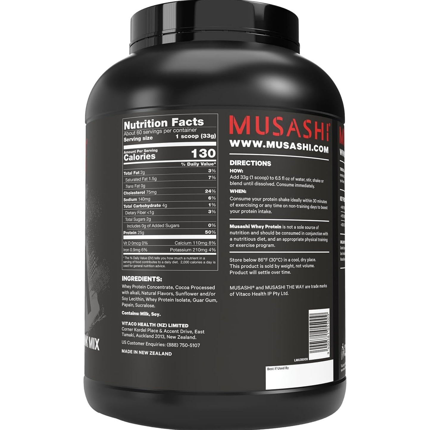 Musashi 100% Whey Protein 乳清蛋白粉