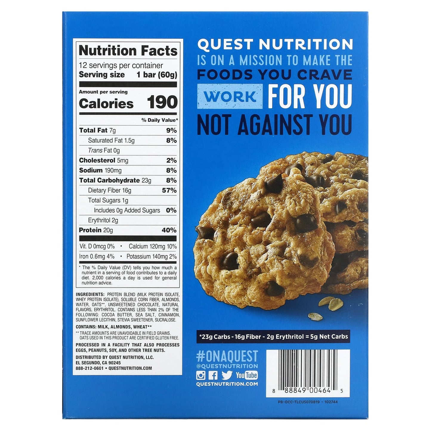 【多種口味】Quest Nutrition Protein Bar 蛋白棒