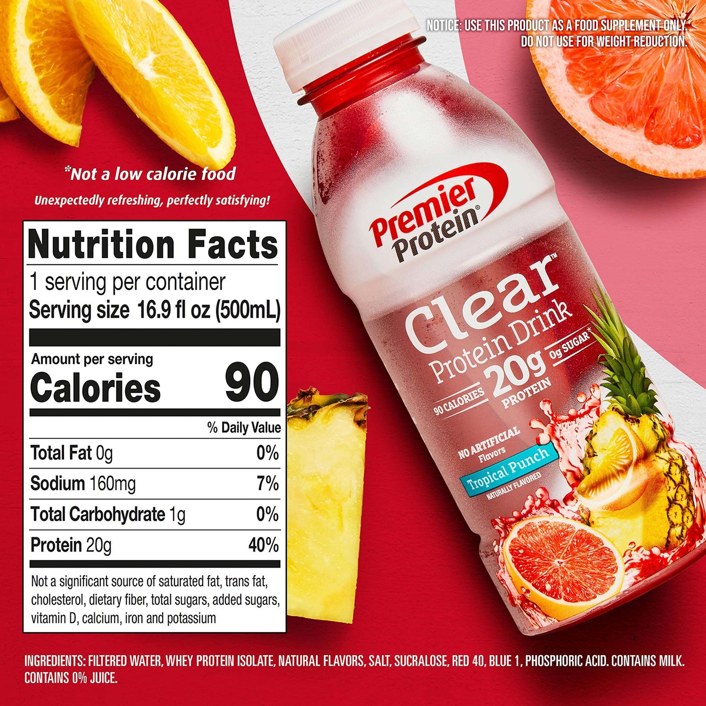【$9.9自取限定】Premier Protein Clear Drink 透明蛋白飲品
