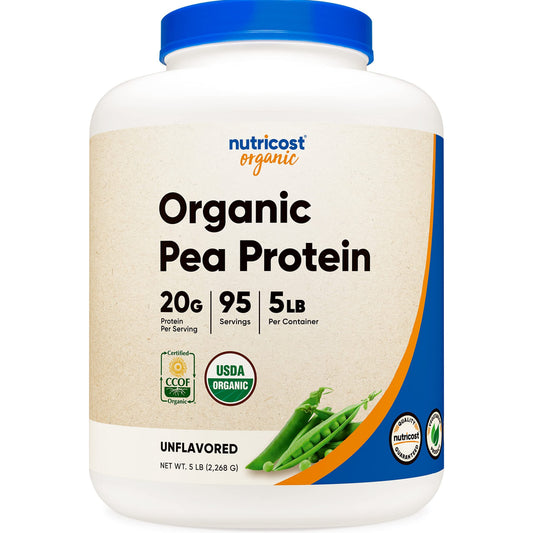 Nutricost Organic Pea Protein 碗豆蛋白粉(5磅裝)