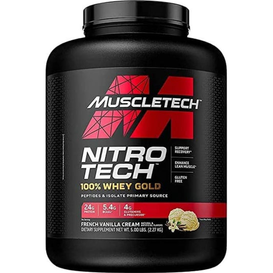 MuscleTech Nitro-Tech Whey Gold Protein Powder 乳清蛋白粉(5磅裝)