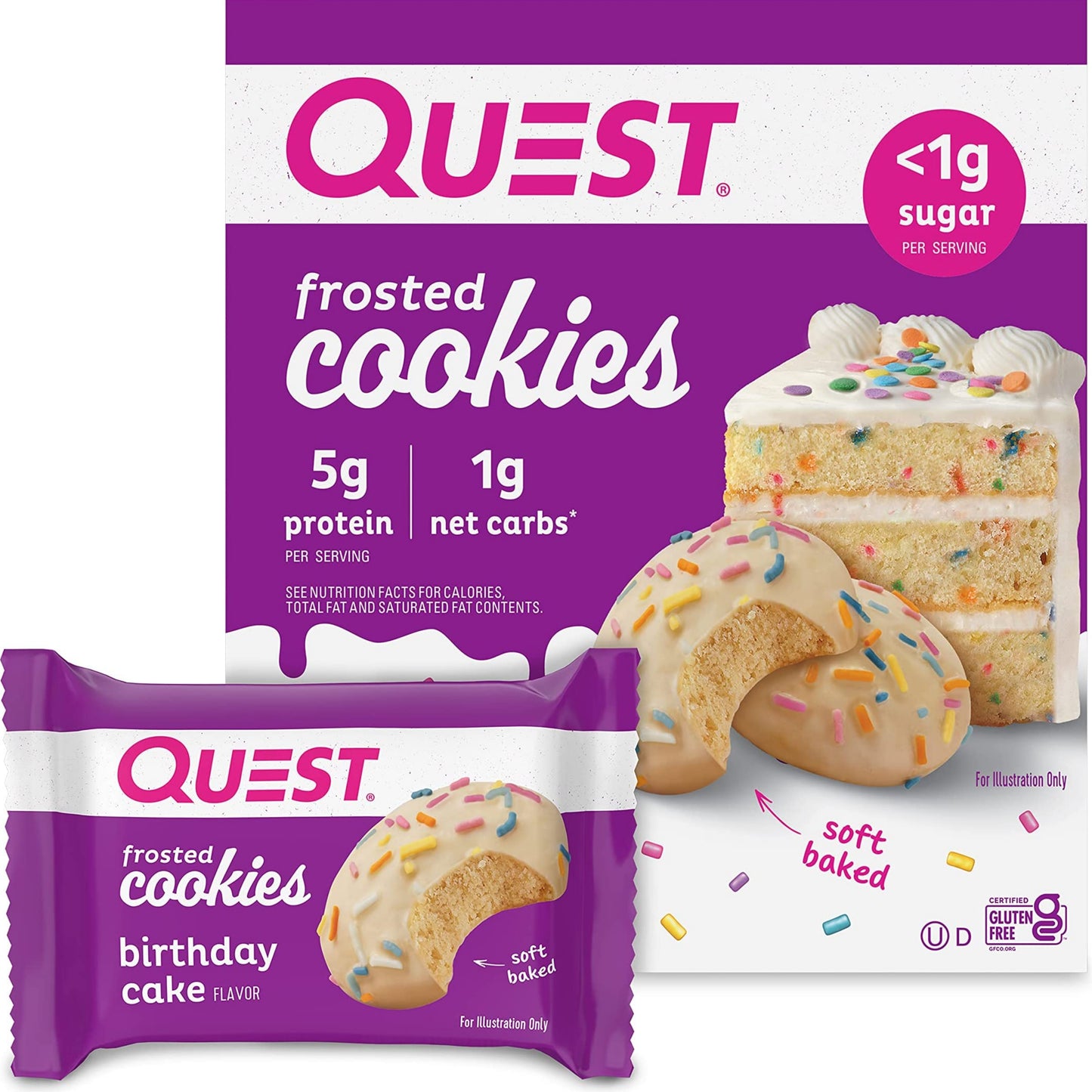 【多種口味】Quest Nutrition Frosted Cookies 糖霜曲奇